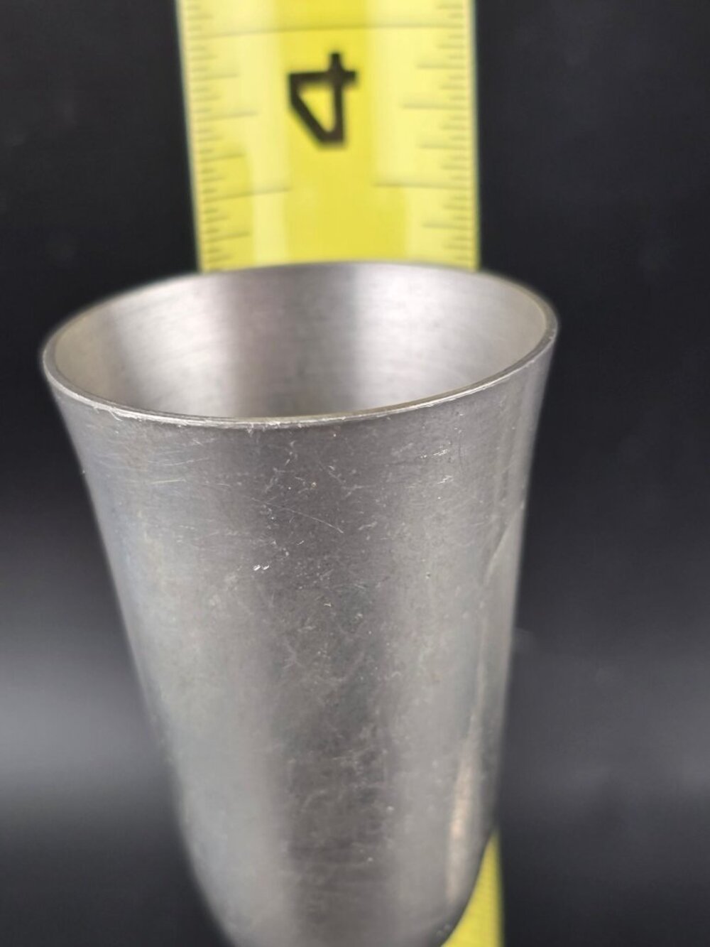 Set Of 2 Vintage Pewter Cordial/Shot Goblets With Ornate Pineapple Stem - Picture 7 of 9